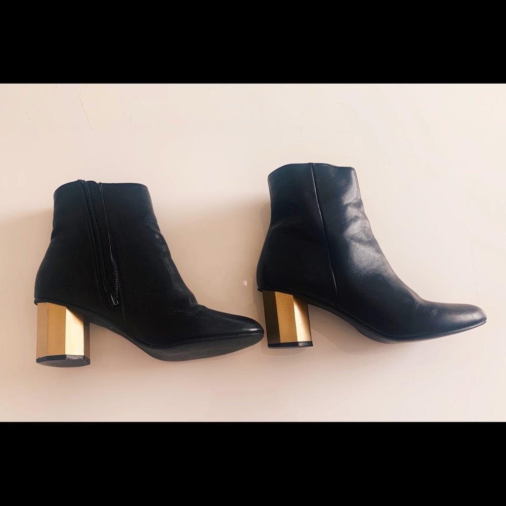 Black ankle boots